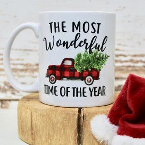 'The Most Wonderful Time' Christmas Coffee Mug